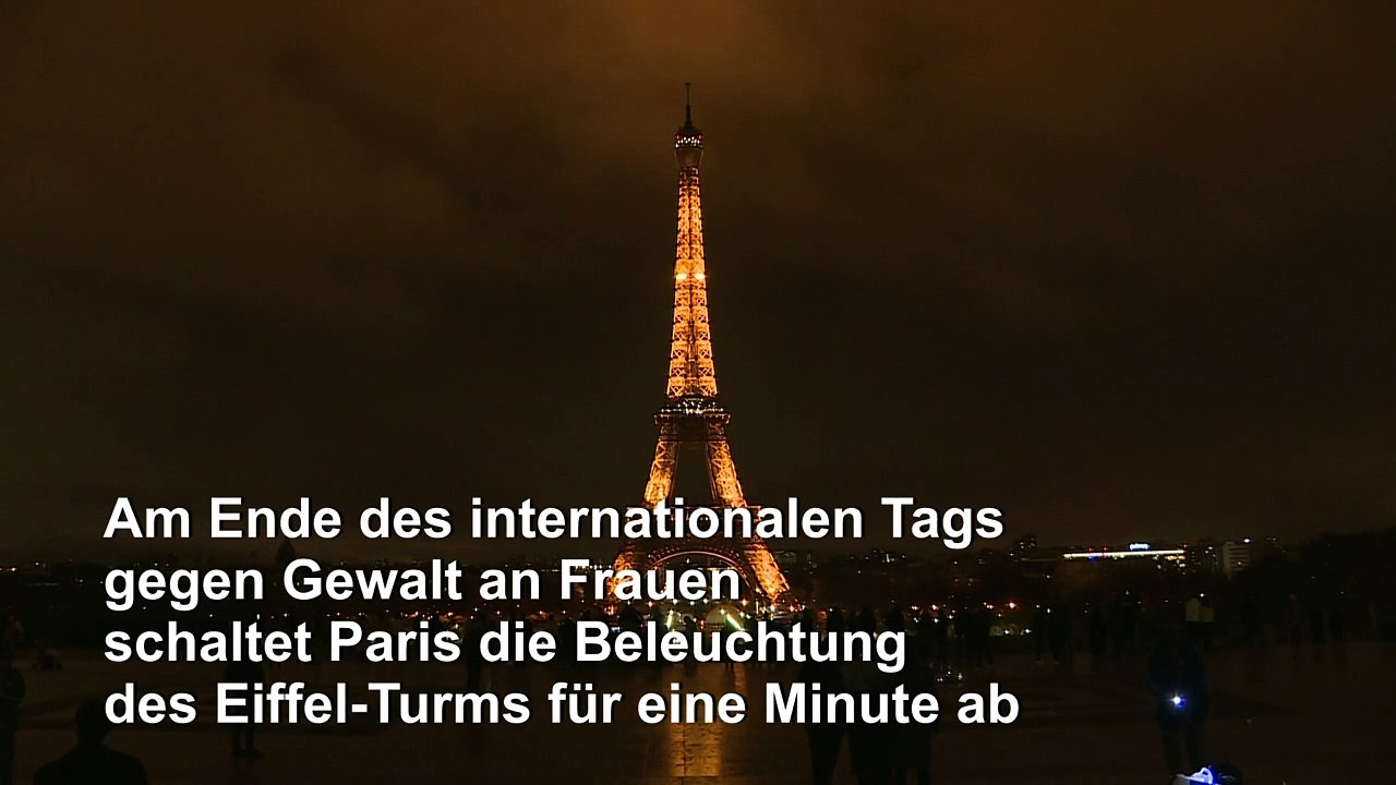 Eiffelturm-Beleuchtung abgeschaltet: Zeichen gegen Gewalt gegen Frauen