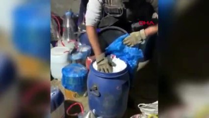 Silopi'de'ki ortak operasyonda 2 ton patlayıcı madde, 1 antitank mayını, 300 elektirikli fünye ele...