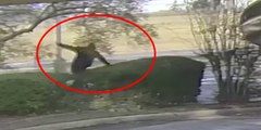 Vídeo viral: Este torpe ladrón tropieza tres veces mientras huye del banco que acaba de robar