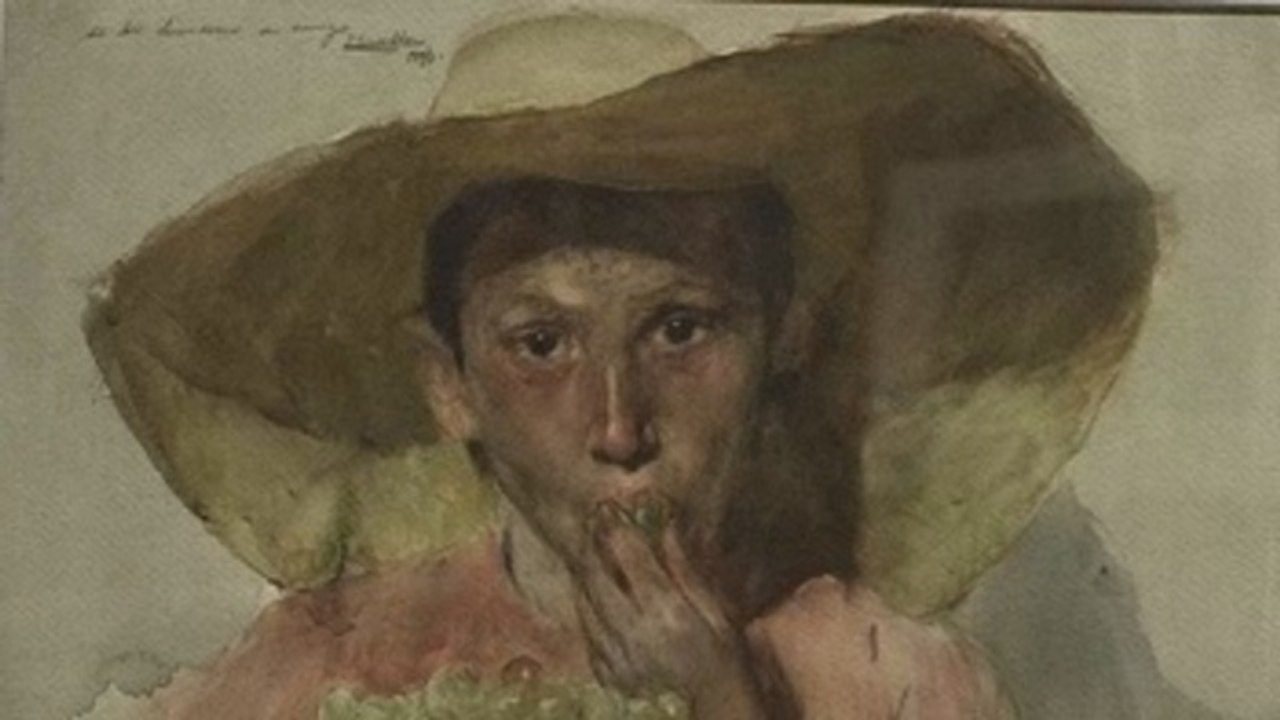 Sorolla deja las playas y el color para pasar al blanco y negro de bocetos