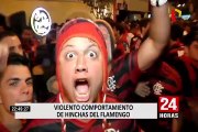 Miraflores fue escenario de peleas durante la estadía de hinchas del Flamengo