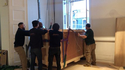 Enlèvement de la dernière œuvre du musée municipal