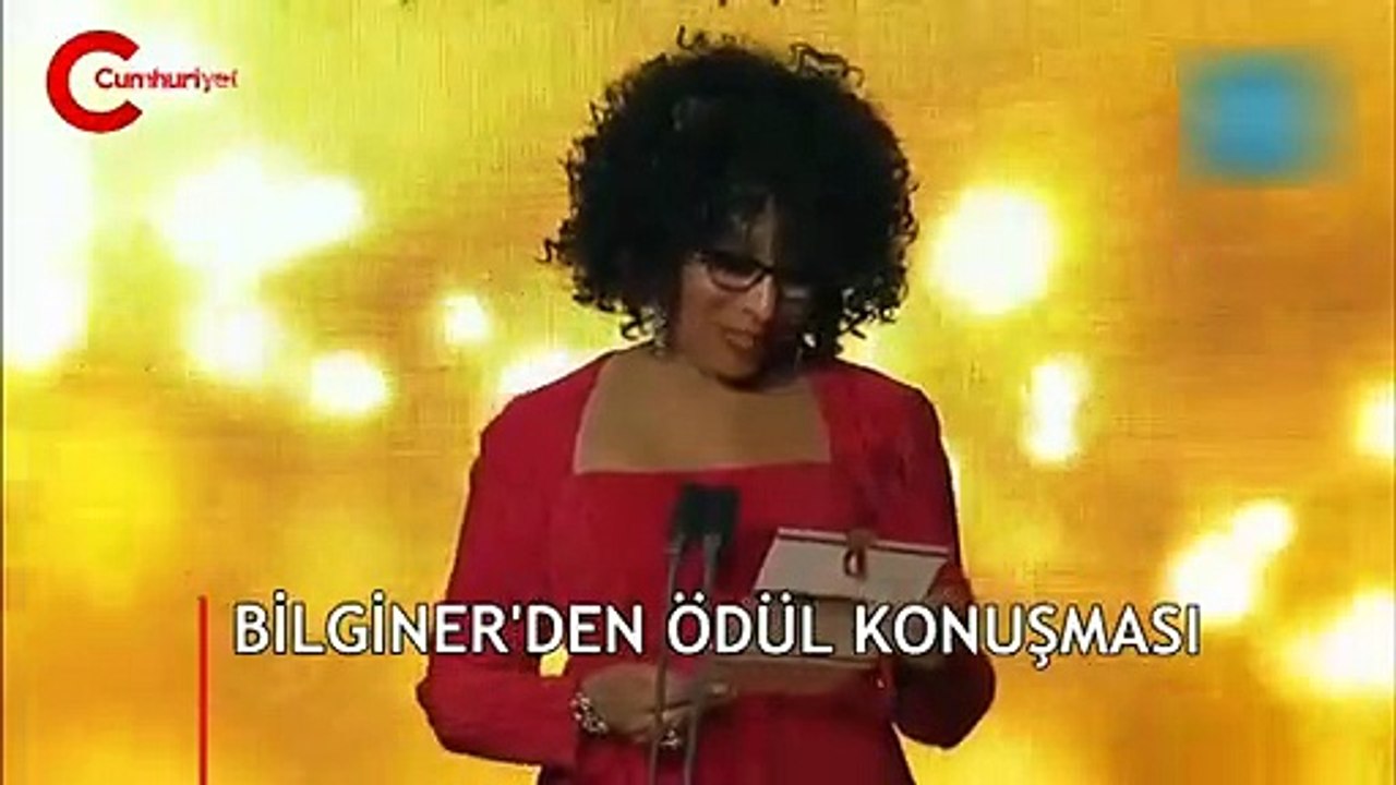 İşte Haluk Bilginer'in ödül alırkan yaptığı tarihi konuşma