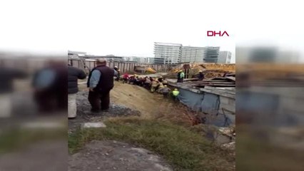 Küçükçekmece'de inşaatta düşen işçiye demir saplandı