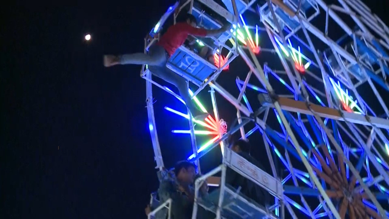 Riding high on human-powered Ferris wheels in M...