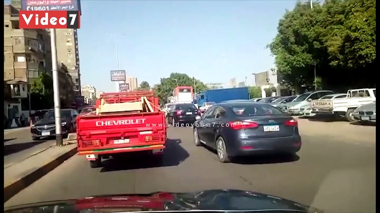 سيولة مرورية بشارع البحر الأعظم المتجه من المنيب إلى الدقى