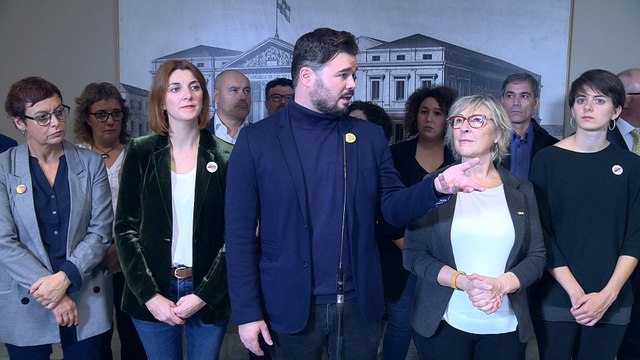 Rufián: Sin un compromiso, ERC votará 'no' a Sánchez