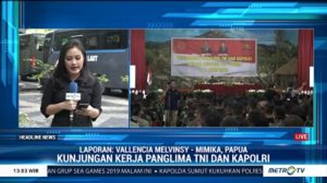 Panglima TNI dan Kapolri Beri Pengarahan ke Prajurit Gabungan di Wamena