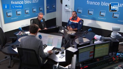 Télécharger la video: L'Invité de France Bleu Azur Matin - Jérémy Crunchant, Directeur de la Protection Civile 06