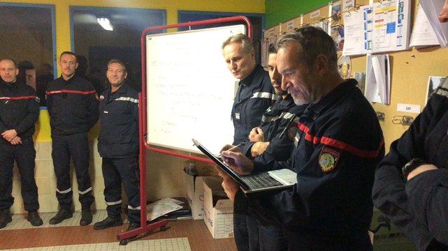 Dernière prise de garde des pompiers à la caserne Dunant des pompiers