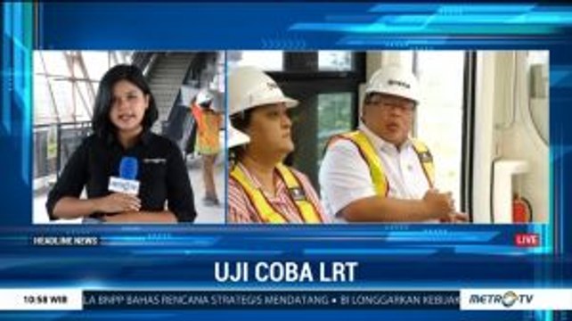Menristek Uji Coba LRT Jabodebek