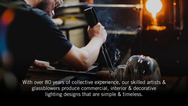 Custom Hand-Blown Glass Lighting Store & Design Studio