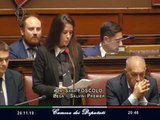 Sara Foscolo - Interviento in aula alla Camera dei Deputati (27.11.19)