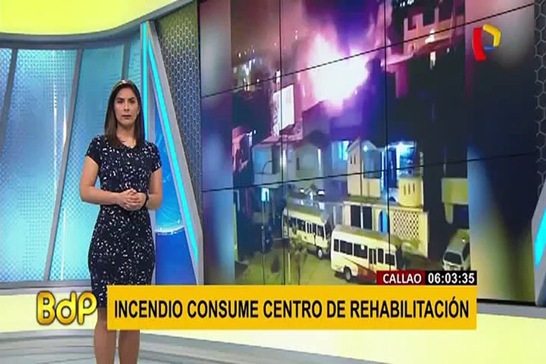 Callao: voraz incendio reduce a cenizas centro de rehabilitación