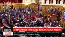 Regardez la minute de silence observée cet après-midi au Sénat en hommage aux treize militaires tués hier au Mali - VIDEO