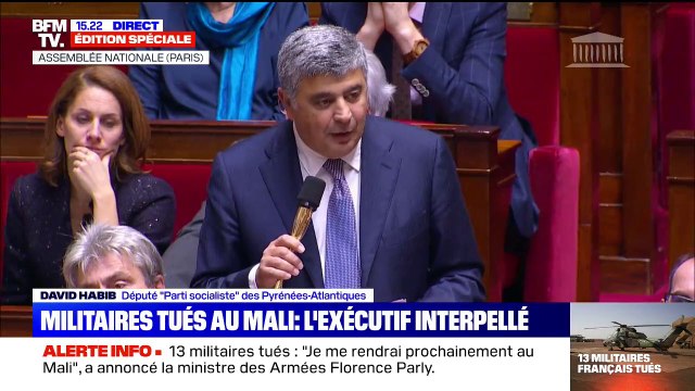David Habib (PS) souhaite que le gouvernement précise les objectifs de l'opération militaire qui a coûté la vie à 13 soldats français