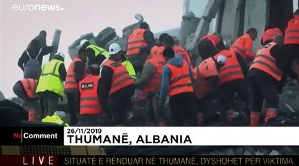 Muerte y destrucción en Albania por un terremoto de 6,4 grados