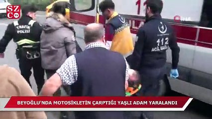 Descargar video: Beyoğlu’nda motosikletin çarptığı yaşlı adam yaralandı