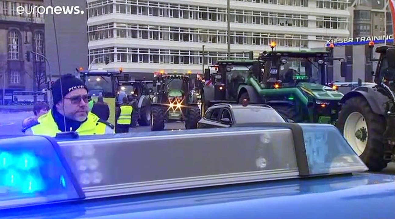 Bauernprotest mit 5.000 Traktoren in Berlin