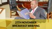 Return of Prime Minister | Kenya's pending bills struggle | EACC summons Sonko cabinet over Dandora stadium: Your Breakfast Briefing