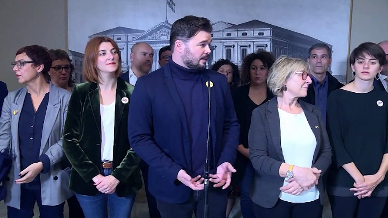 Rufián se jacta de que es más fácil negociar con Sánchez «cuando no puede elegir y está derrotado