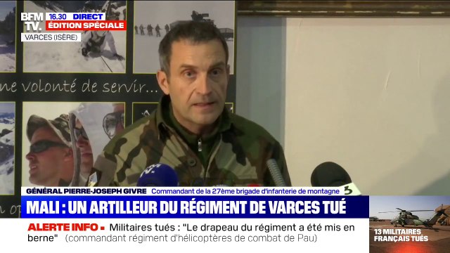 Ils étaient des soldats d'élite et d'exception. Le commandant de la 27e brigade d'infanterie de montagne rend hommage aux militaires décédés au Mali