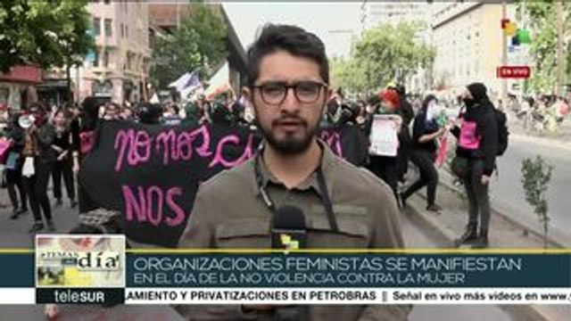 Chile: jornada contra violencia de género centra protestas del lunes