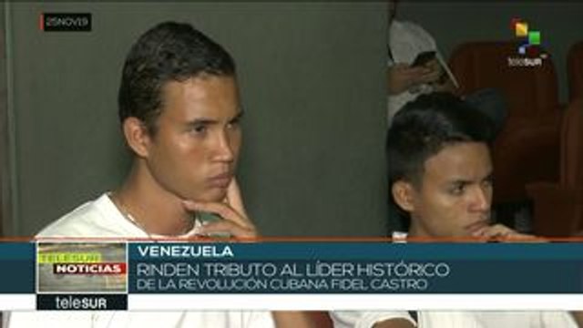 Venezuela: rinden tributo a Fidel Castro a tres años de su partida