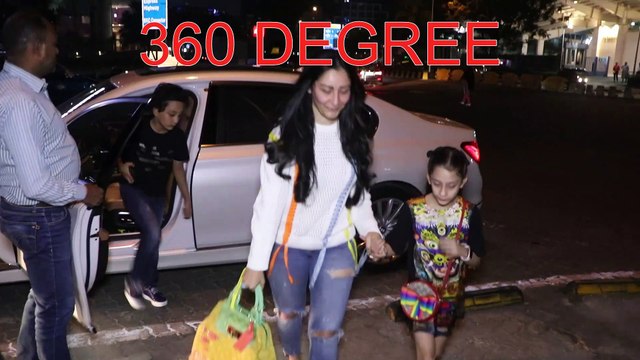 Sanjay Dutt's kids Shahraan Dutt and Iqra Dutt spotted with their mom Manyata Dutt