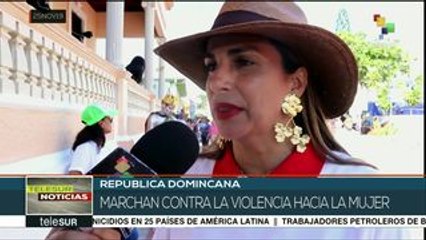 Rep. Dominicana: marchan contra violencia hacia la mujer