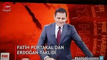 Fatih Portakal'dan Erdoğan taklidi