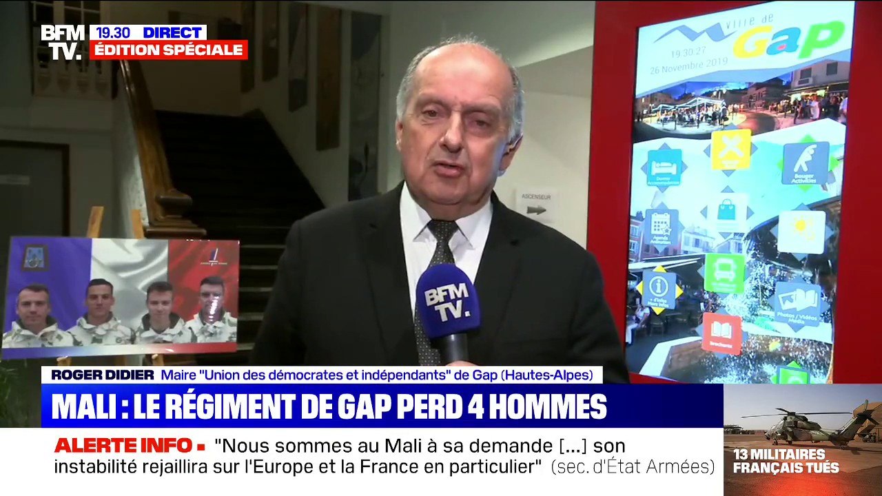 "Leur engagement est au service de notre nation, nous ne pourrons jamais l'oublier."  Roger Didier a rendu hommage aux militaires tués au Mali et basés au régiment de Gap
