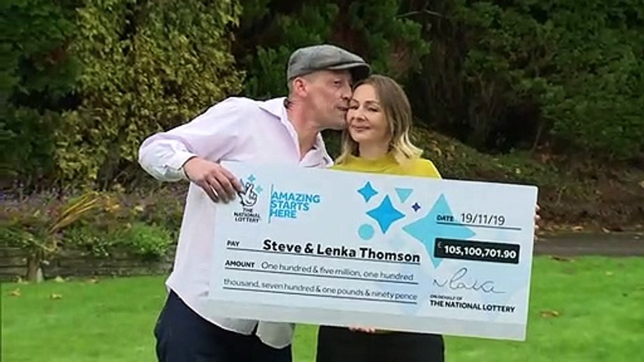 Couple claim £105m EuroMillions jackpot