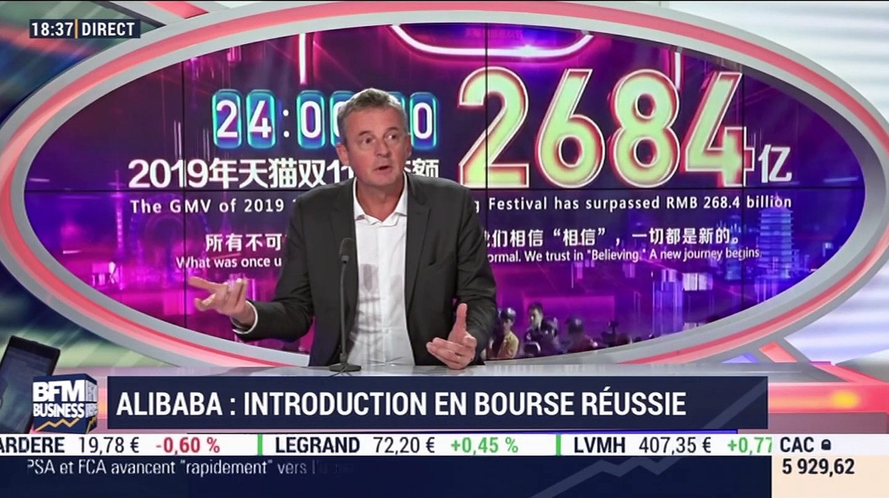 Alibaba: introduction en bourse réussie à Hong Kong - 26/11