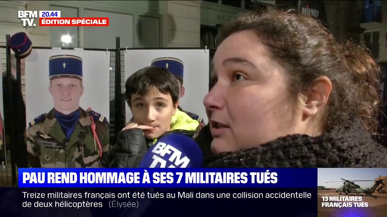 "Je n'ai pas de mots." À Pau, les habitants expriment leur tristesse et rendent hommage aux 13 soldats tués dans un accident d'hélicoptère au Mali
