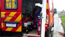 Mulher fica ferida após colisão entre carros no Florais do Paraná