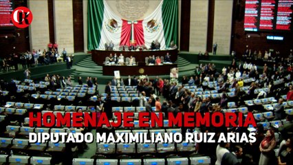 HOMENAJE EN MEMORIA DIPUTADO MAXIMILIANO RUIZ ARIAS