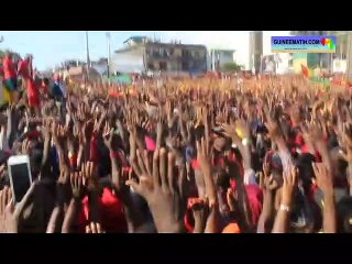 L'hymne national de Guinée au meeting de l'opposition, ce jeudi, 07 novembre 2019