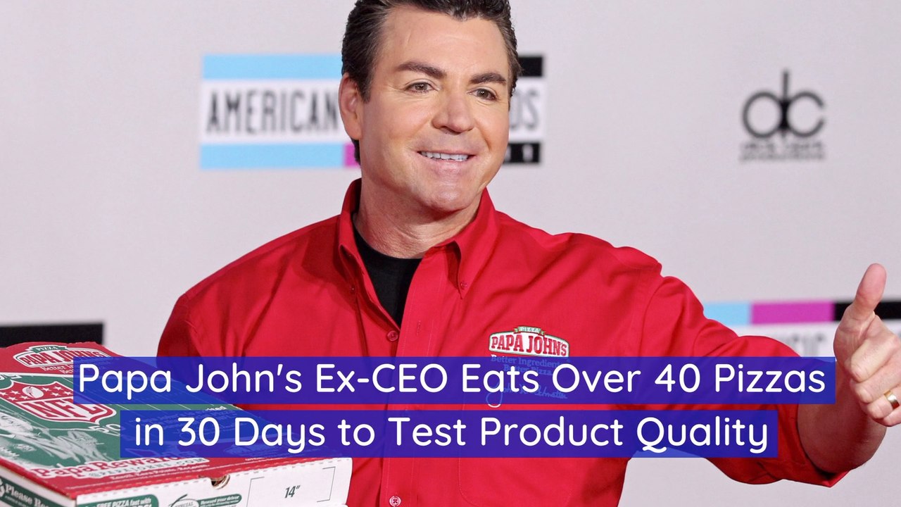 John Schnatter Tests The Pizzas
