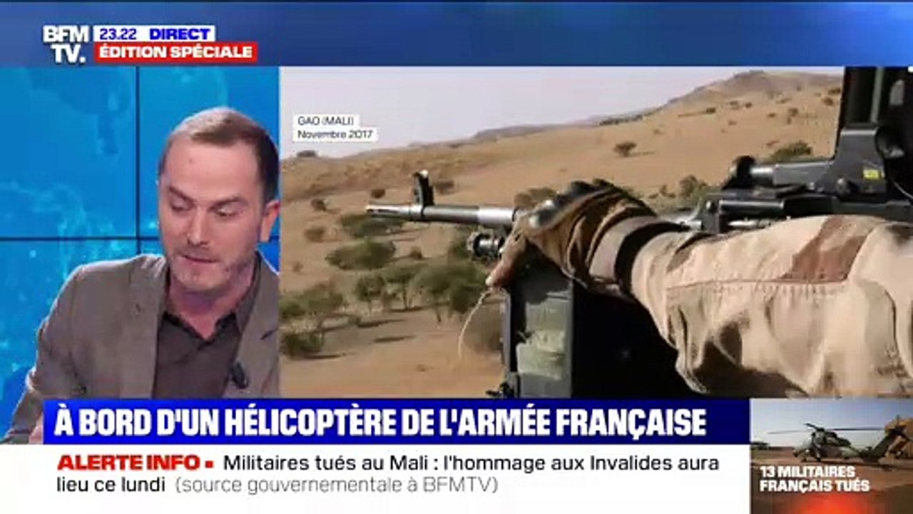 À bord d'un hélicoptère de l'armée française - 26/11