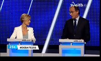 Tenso silencio entre la podemita Pili Zabala y Alfonso Alonso en el debate