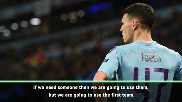 Guardiola will not consider playing youngsters in prestigious Champions League