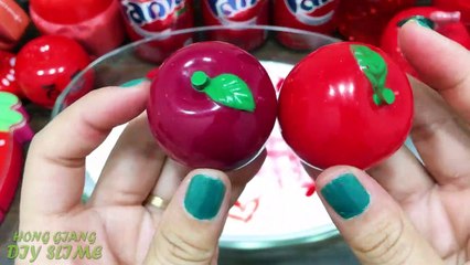 Series RED FANTA Slime | Mixing Random Things into GLOSSY Slime | Satisfying Slime s #647