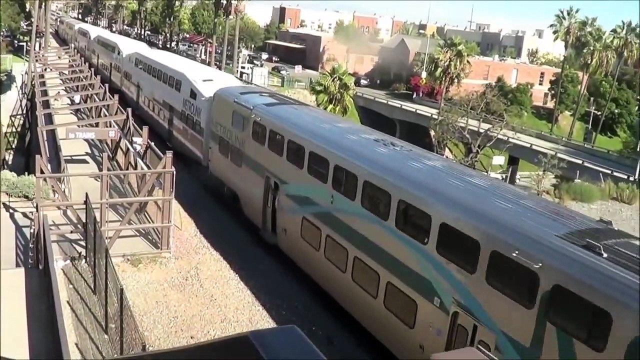 Railfanning Oceanside Transit Center- Amtraks & Coasters 10-01-09 (1)