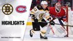 NHL Highlights | Bruins @ Canadiens 11/26/19