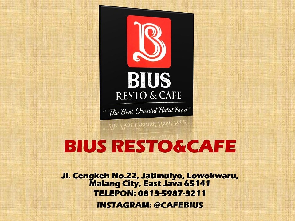 BIUS CAFE 8 Cafe BIUS jl Cengkeh No22 Kota Malang Fast Respon Bpk Viktor 081217224611 instagram cafebius