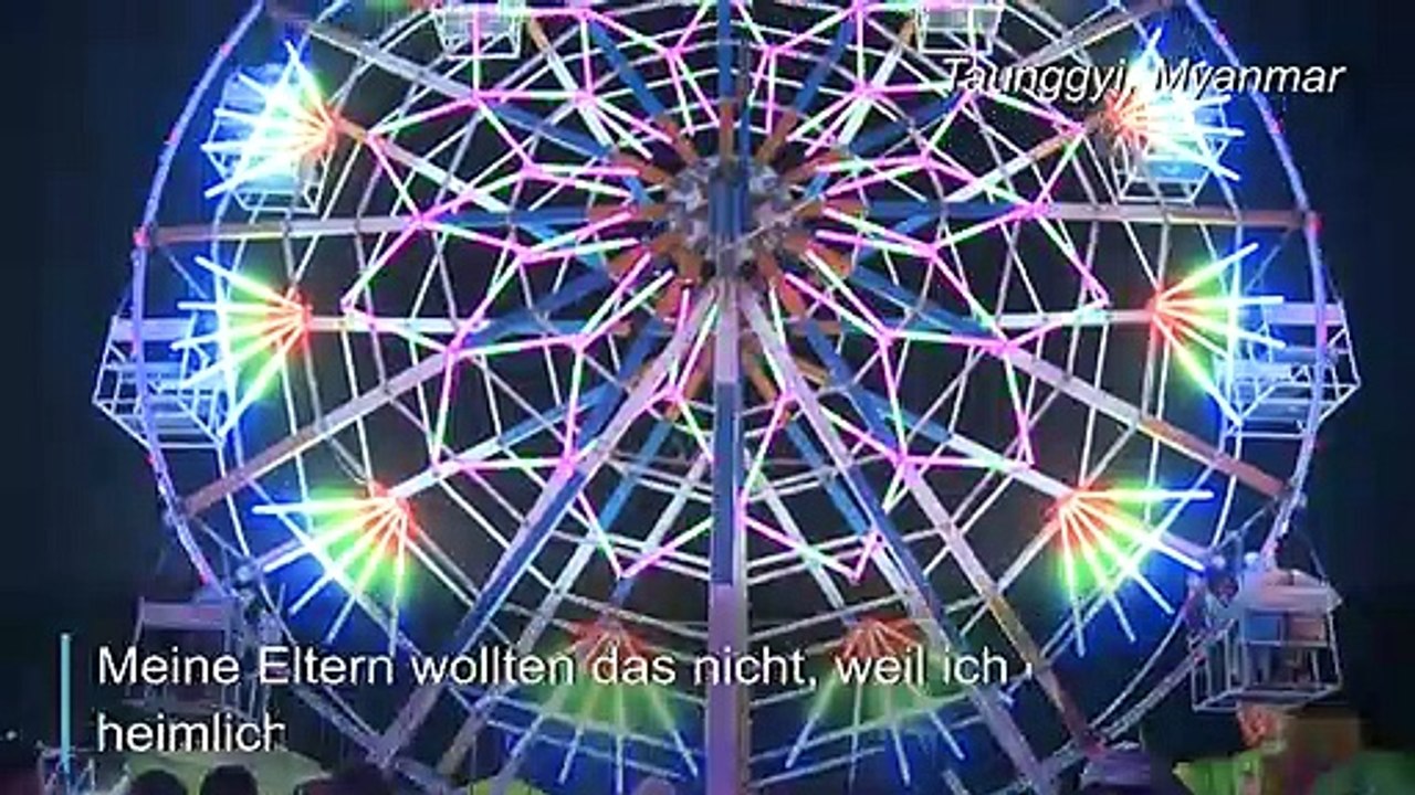 Riesenrad mit muskelantrieb