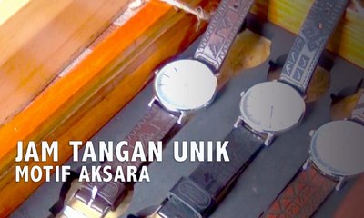 Jam Tangan Unik Motif Aksara Lampung