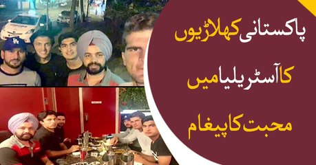 Pakistani cricketers promotes message of peace through good deed