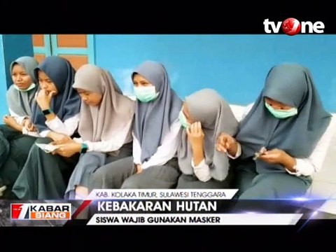 Asap Kebakaran Hutan di Kolaka Ganggu Aktifitas Warga